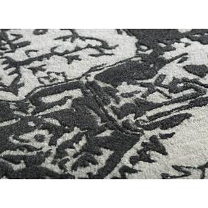 Tapis en laine et viscose tufté à la main Mythos, gris et noir, motif médaillon, tissage plat, pour la maison, le couloir, tapis rectangulaire en jute - Tnq-3205 (Cs-01) - Product Image 3