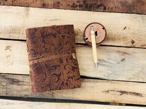 Cuaderno de cuero con borde de cubierta antigua Vintage, cuaderno de bocetos, hilo de costura, espiral, costura de sillín, el mejor regalo para mujer - Product Image 3