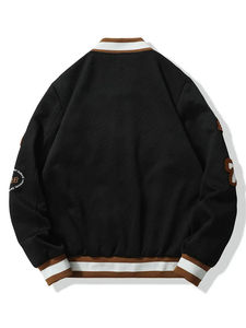 Precio al por mayor Versity chaqueta por encargo en Pakistán fabricación hecha con logotipo de talla grande chaqueta Letterman barata para los hombres - Product Image 4