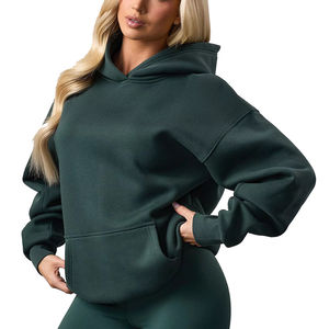 Hoodies personnalisés pour femmes grandes tailles, décontractés, en coton tissé, surdimensionnés, 220/240 g/m², respirants, pour l'automne, fabrication sur mesure, numériques - Product Image 4