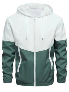 Ensemble de survêtement grande taille pour hommes de haute qualité fabriqué en usine coupe-vent en nylon imperméable fermeture éclair vente douce jogging polaire hiver XL - Product Image 3