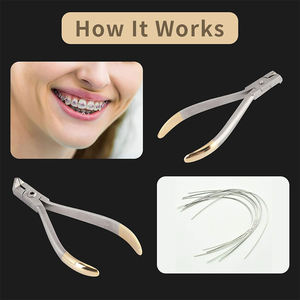 Pince coupante à extrémité coupante en acier inoxydable, la plus vendue, pour fils durs/doux, instrument chirurgical dentaire, dépose d'appareils orthodontiques - Product Image 6