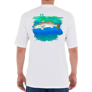Camiseta de algodón blanca lisa para hombre, de color sólido, manga corta, para adultos, camiseta de pesca, ropa de pesca - Product Image 5
