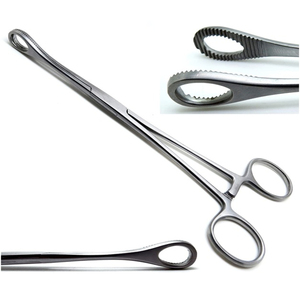 Fórceps de vendaje de esponja de acero inoxidable curvo alemán de 11 "Manual Certificado CE Uso en clínica hospitalaria Seguridad ISO13485 - Product Image 2