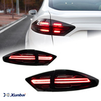 Feux arrière LED XUNBAI Plug & Play avec lentille rouge pour Mondeo MK5 2013-2016 Garantie 1 an