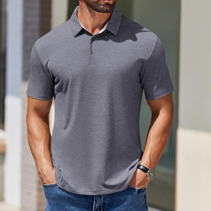 Customizable Men's for Polo <b>T</b>-<b>Shirts</b> with Breathable Sublimation Short Sleeves for Polo <b>Collar</b> Anti-Wrinkle Feature OEM ODM - Product Image 6