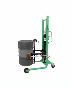 Apiladores de tambor duraderos Equipo de elevación manual hidráulico Máquina de manipulación de materiales de manipulación de barriles de almacén de servicio pesado - Product Image 3