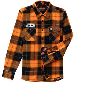 Chemise à carreaux à manches longues en laine pour hommes Vente en gros sur mesure Vêtements en flanelle pour hommes Chemises en flanelle pour hommes - Product Image 2