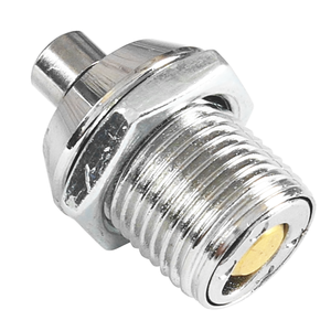 ABA Taiwan <b>Locks</b> Anti-Theft Zinc Alloy Chrome Tubular <b>Lock</b> Cylinders for <b>Cabinets</b> and Vending Machines (Customizable) - Product Image 1