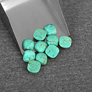 Hecho a mano en forma cuadrada Arizona turquesa suelta Natural tamaño personalizado cabujón piedras preciosas fabricación de joyas accesorios proveedor - Product Image 3