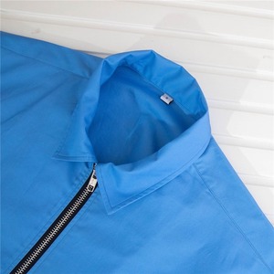 Custom <b>Men's</b> Short Sleeve Boxy Zip-Up Work <b>Shirt</b> with 2 Pocket Casual Cotton Design 180 Gram Fabric 3D Pattern Best Price - Product Image 2