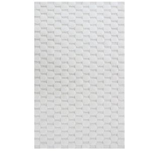Alfombra de baño y ducha Anissa 70x120cm, color crudo, de algodón tejido, teñido con hilo jacquard, diseño abstracto, producción personalizada - Hecho en Turquía - Product Image 2