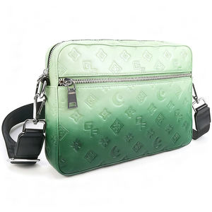 Nuevo bolso cruzado de un solo hombro tejido informal PU hombres de negocios mensajero bolso de pecho venta al por mayor hombres bolsos de mano - Product Image 6