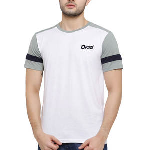 T-shirt pour hommes 100% coton col rond personnalisé OEM Logo personnalisé couleur Design T-shirt pour hommes vente en gros - Product Image 1