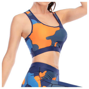 Sujetador de Yoga de ajuste cómodo de alto soporte que absorbe el sudor respetuoso con el medio ambiente estiramiento de cuatro vías transpirable ligero duradero todo el día activo - Product Image 2