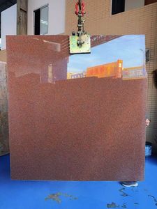 Dalles de granit rouge d'Inde de l'usine de Yunfu, finition polie haute brillance, pour panneaux muraux, sols, cadres de portes et design de marches - Product Image 2