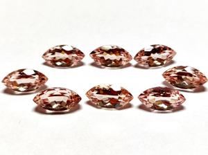 หินมอร์แกไนท์จากลูกพีชธรรมชาติอัญมณีมาร์คีสตัดกึ่งมีค่าพลอยหลวมมาดากัสการ์ Peachy Morganite OEM - Product Image 3