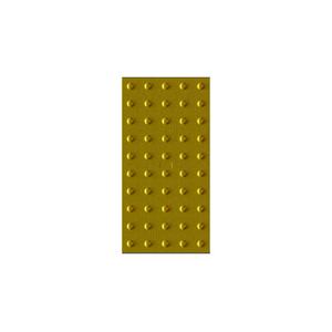 Ileritraffic - Revestimiento Táctil Antideslizante de TPU Amarillo, 30 x 60 cm, en Blíster, para Interiores y Exteriores, Marcado de Seguridad para Discapacitados, PL 8014, con Puntos - Product Image 1