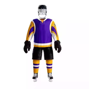 Qualité supérieure Nouveau style de maillots de hockey sur glace Uniforme de vêtements de sport Ensembles de prix de gros Uniforme de hockey sur glace par sublimation - Product Image 4