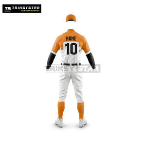 Uniformes d'équipes de baseball Impression par sublimation personnalisée Ensemble de pantalons de baseball en jersey vierge pour hommes Vêtements de l'équipe personnalisés pour jeunes - Product Image 6