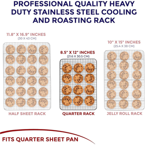 Heavy Duty Small Silver Rectangle Oven <strong>Cooling</strong> <strong>Racks</strong> Stainless Steel Wire Baking Roasting Grilling <strong>Rack</strong> Eco-Friendly Dishwasher - Product Image 2