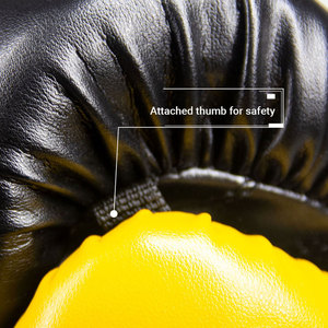 Guantes de Boxeo Ligeros de Cuero para Entrenamiento de Velocidad y Sesiones Prolongadas con Espuma Interior Cómoda y Ventilación - Product Image 5