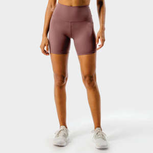 Shorts de Mujer de Cintura Alta y Longitud Media, con Cintura Elástica sin Costuras, Ajuste Perfecto, 100% Poliéster/Spandex, Transpirables, Personalizables, para Entrenamiento - Product Image 2
