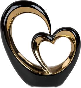 Table d'appoint moderne en forme de cœur, ensemble d'articles décoratifs pour la maison, 2 sculptures fantaisie pour salon, fabricant en gros de corde en métal - Product Image 4