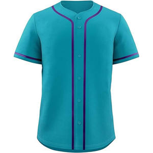 ชุดเครื่องแบบเบสบอลสำหรับเยาวชนเสื้อเจอร์ซีย์แบบมีกระดุมปักโลโก้เสื้อเจอร์ซีย์ - Product Image 1