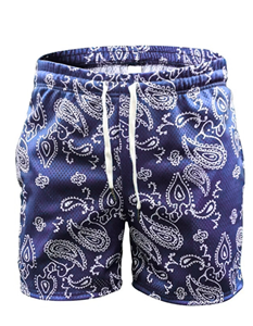 Short en maille décontracté pour homme Vêtements de sport d'été légers et respirants avec cordon de serrage à la taille et poches latérales - Product Image 3