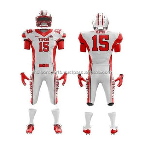 Uniforme de football américain personnalisé sublimé respirant à manches courtes, kit d'équipe à séchage rapide - Product Image 3