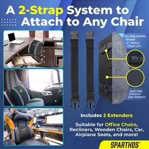 L'oreiller de soutien lombaire est utilisé pour les chaises de bureau, les sièges de voiture, le confort de conduite, les chaises longues, les canapés pour soulager les douleurs lombaires - Product Image 4