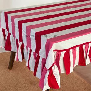 Modern Indian Handmade Premium Quality 100% Cotton Floral Hand Block Printed Eco-friendly Customizable <b>Table</b> <b>Cover</b> Wedding - Product Image 2