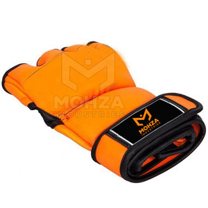 Guantes de MMA de Cuero de la Mejor Calidad con Absorción de Humedad y Cierre de Gancho y Bucle, Guantes Premium para Adultos para Artes Marciales - Product Image 3