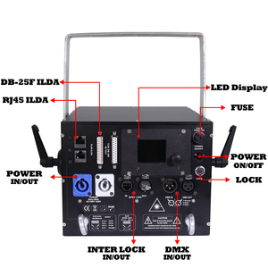 NewFeel 10W Laser RGBW Haut de Gamme avec Contrôle DMX512 pour Scène d'Événement, Mariage, Boîte de Nuit, Performances DJ, Choix <span class=keywords><strong>des</strong></span> <span class=keywords><strong>Artistes</strong></span> - Product Image 3