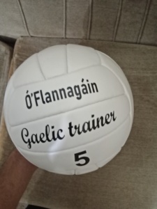 Custom Designed Classic Gaelic <b>Football</b> GAA Size 4 PU <b>Leather</b> Durable Soccer Ball Ready to Ship Outdoor Use - Product Image 2