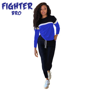 Survêtements Mode Femmes Joggers Costumes Ensembles Polyester Pieds Zip Formation Jogging Porter pour les Femmes - Product Image 3