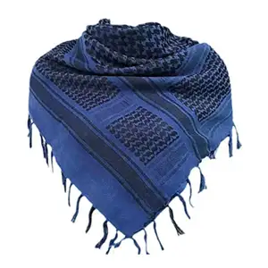 Custom Shemagh Desert Keffiyeh Arafat Square Scarf Cotton Scarf Wrap Multicolor 100% Cotton With Embroidered Logo