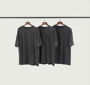 Vente directe d'usine Nouveau style T-shirt pour homme en denim délavé à l'acide Séchage rapide Faible MOQ Personnalisable - Product Image 2