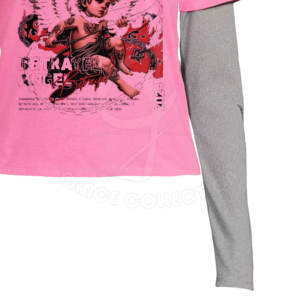 Camisetas de mujer de manga larga con cuello redondo y talla personalizada, nuevas camisetas de doble capa a la moda a la venta - Product Image 6