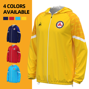 High Quality Eco-Friendly <b>Men's</b> Soccer Football Windbreaker <b>Jacket</b> Customized Logo Player Training Tracksuits Windproof Summer - Product Image 4