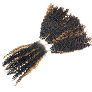 Meilleure vente de bonne qualité Super Double dessiné birman bouclé couleur 3 faisceaux avec 1 fermeture 6x6 ensemble pour faire des perruques - Product Image 3