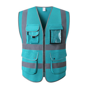 Gilet en polyester haute visibilité pour le trafic et la construction d'entrepôts Vêtements de sécurité extérieurs respirants Vêtements de travail réfléchissants haute visibilité - Product Image 1