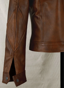 2024-25 nouveau design personnalisé femmes hiver motard style veste en cuir véritable fermeture éclair respirant avec poches intérieures et extérieures OEM - Product Image 2