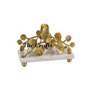 Porte-papier de soie en aluminium et en marbre Porte-mouchoir de conception avantageuse pour la vaisselle de mariage et de fête - Product Image 5