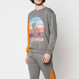 Bonne qualité facile à porter coton fait hommes survêtement meilleur article vente en ligne à la mode hommes impression survêtement - Product Image 5