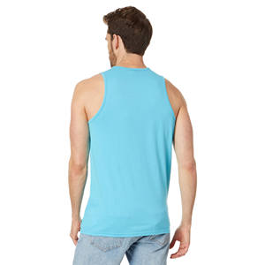 Camiseta sin mangas de punto de fibra de bambú de algodón personalizada de alta calidad para hombre, chaleco de gimnasio transpirable de secado rápido, estilo informal de verano para entrenamiento - Product Image 3