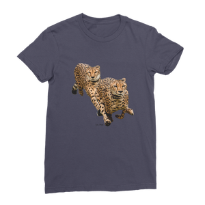 Camiseta Premium Transpirable para Mujer Cheetah Brothers, Corte Holgado, Tallas XS S XL XXS, Impresión Digital - Product Image 3