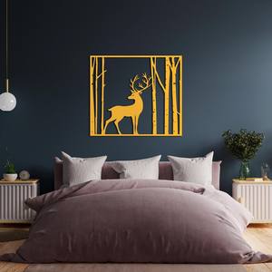 Design élégant de cerf Art mural en métal découpé au laser Style Art déco Décoration de maison inspirée de la nature pour accrocher comme pièce maîtresse - Product Image 2