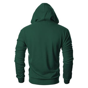 Sweat à capuche décontracté pour homme, personnalisé, en polyester/coton, polaire léger, respirant, séchage rapide, évacuation de l'humidité - Product Image 3